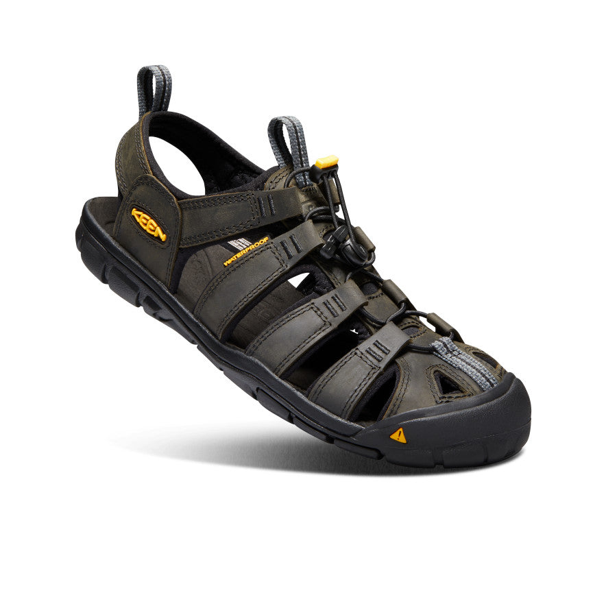 keen-clearwater-cnx-ledersandale-f-r-herren-magnet-black image 3