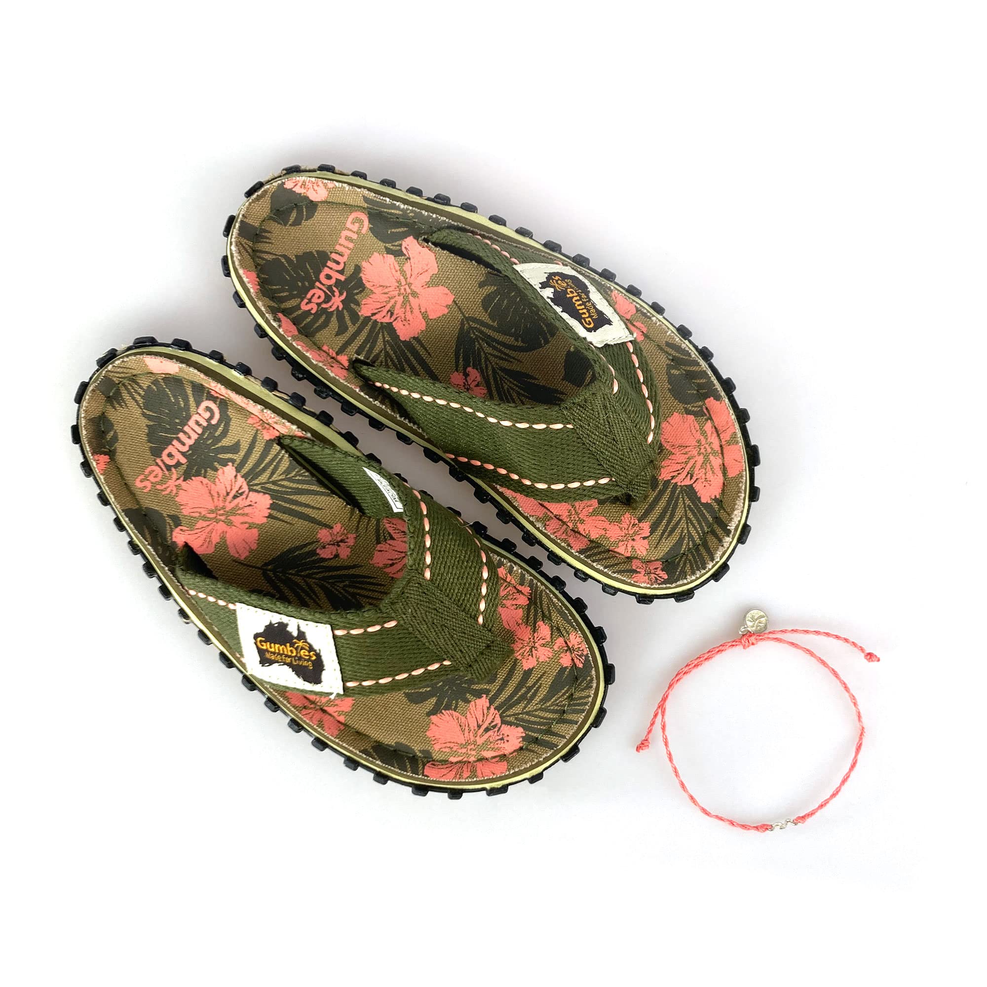 gumbies-kids-zehentrenner-jungle-set-mit-wava-fu-kettchen image 3