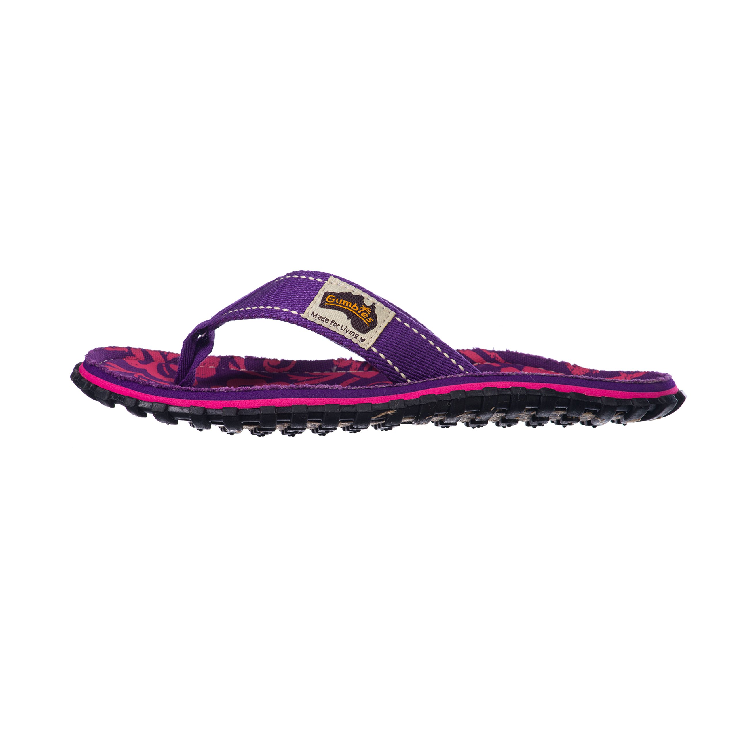 gumbies-zehentrenner-kids-purple-hibiscus-gr-28 image 3