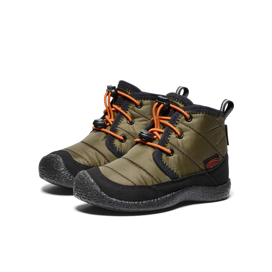 keen-howser-ii-wasserdicht-chukka-f-r-kleine-kids-dark-olive-gold-flame image 2