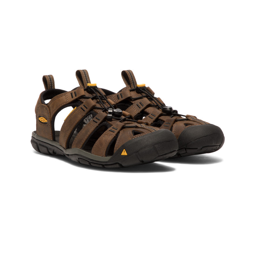 keen-clearwater-cnx-ledersandale-f-r-herren-dark-earth-black image 2