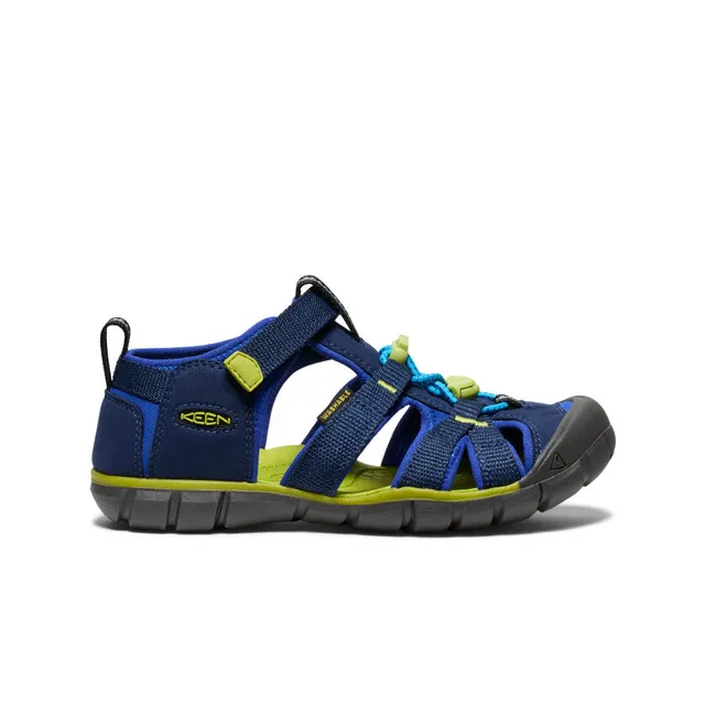 keen-seacamp-ii-cnx-hybrid-sandale-f-r-gro-e-kids-naval-academy-chartreuse image 1