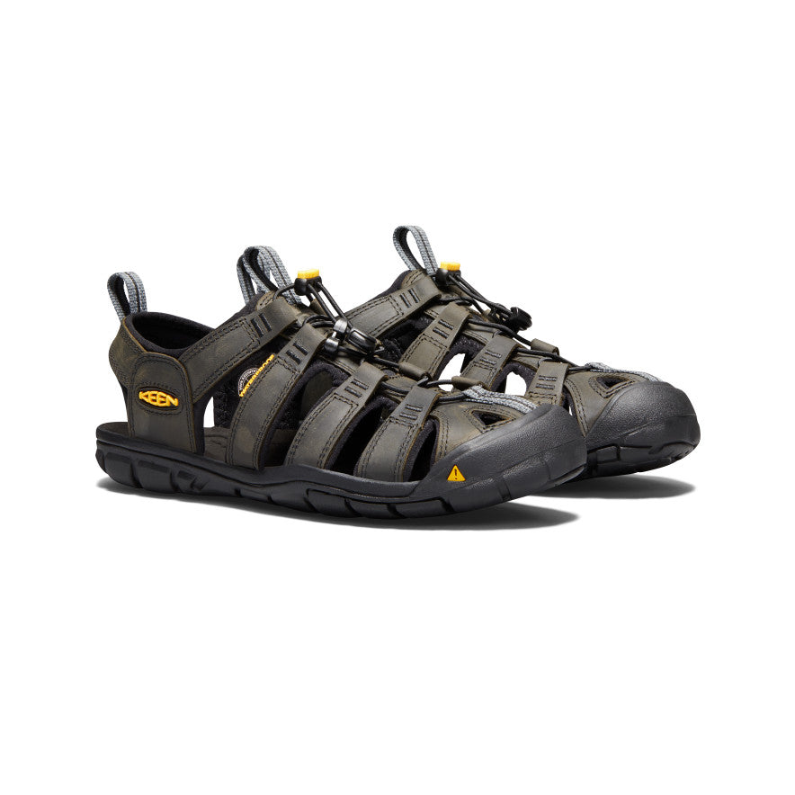 keen-clearwater-cnx-ledersandale-f-r-herren-magnet-black image 2