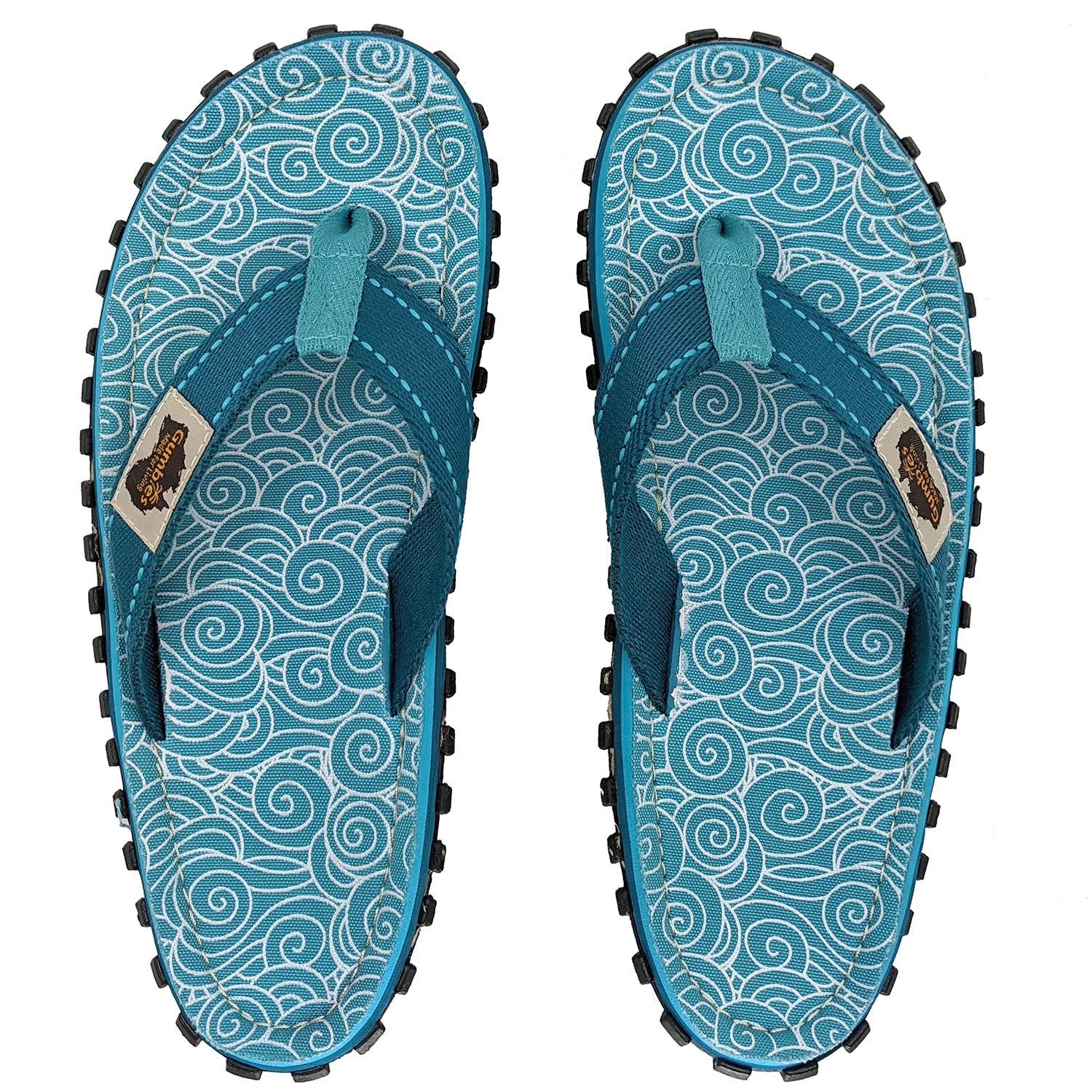 gumbies-zehentrenner-original-turquoise-swirls-gr-40 image 3