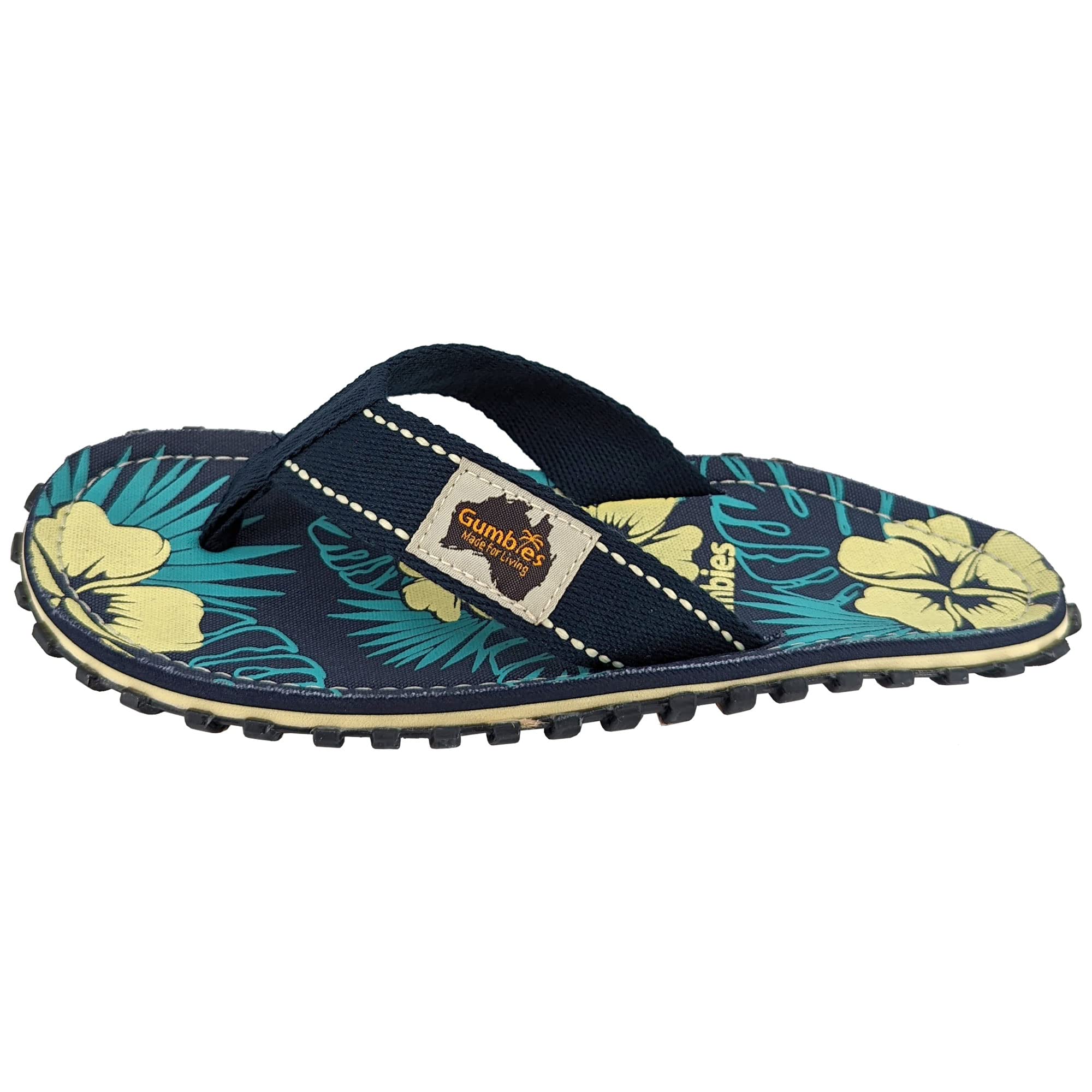gumbies-originals-flip-flops-blue-hibiscus-gr-40 image 6