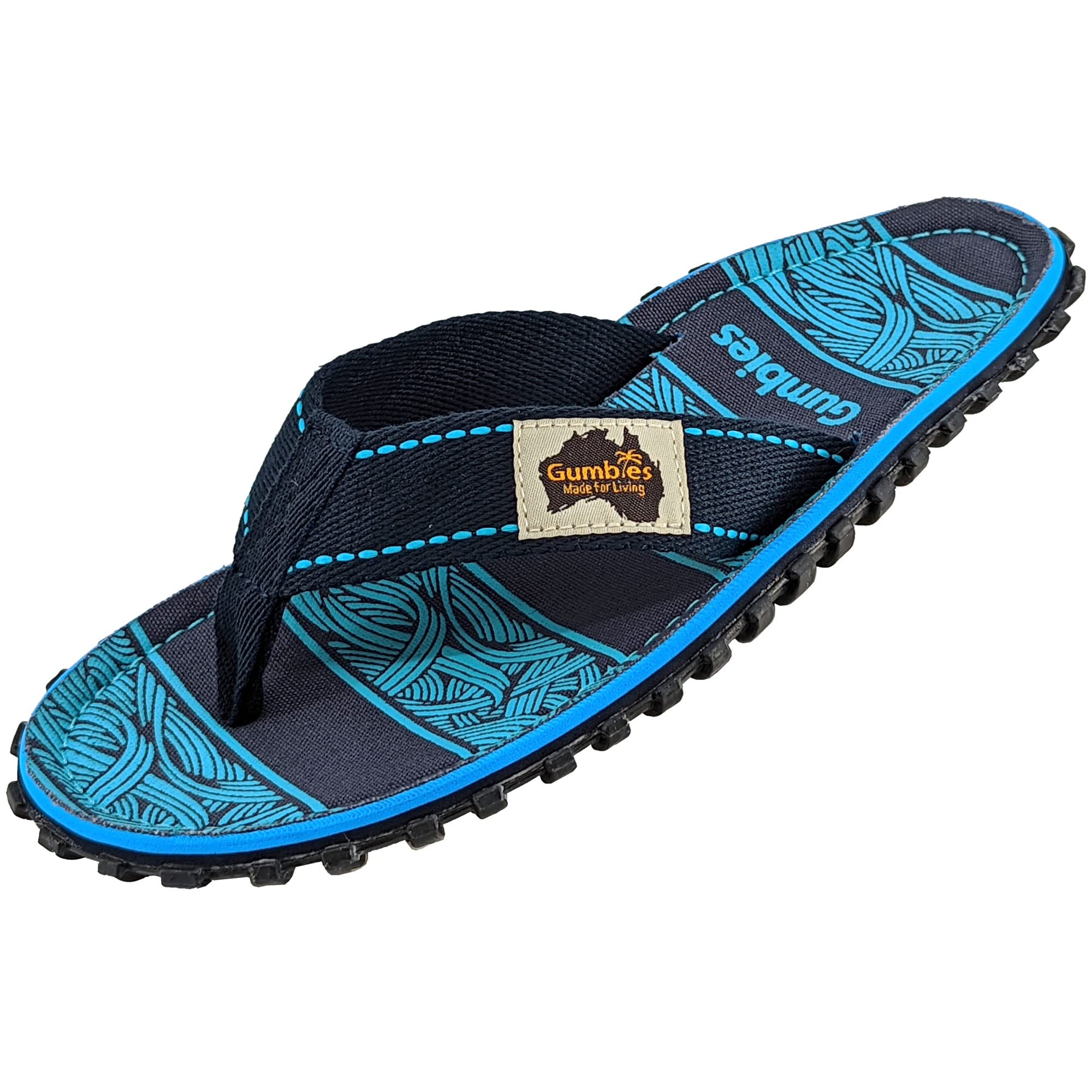 gumbies-originals-flip-flops-navy-waves-gr-44 image 4