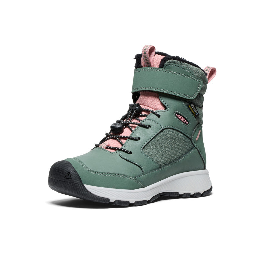 keen-skua-wasserdichte-winterstiefel-f-r-kleine-kids-dark-forest-rose-elegance image 3