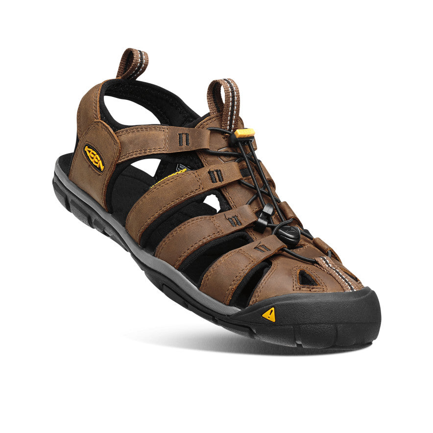 keen-clearwater-cnx-ledersandale-f-r-herren-dark-earth-black image 3
