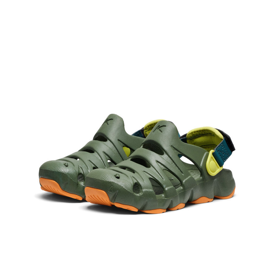 keen-hyperflt-clog-f-r-kleine-kids-bronze-green-orange-peel image 2