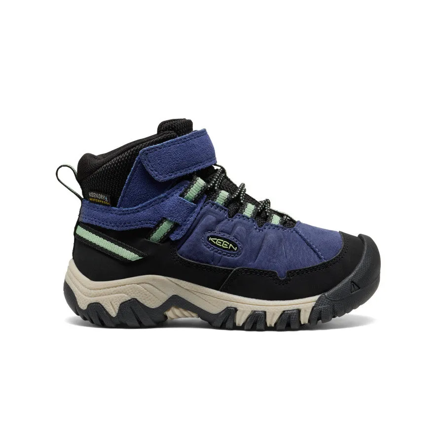 keen-targhee-iv-wasserdichte-wanderstiefel-little-kids-skipper-blue-hemlock image 1