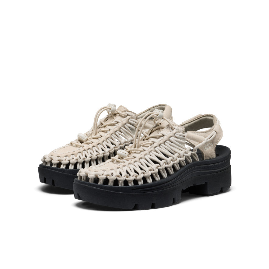 keen-uneek-plt-unisex-plateau-sneaker-birch-smooth-lea image 2