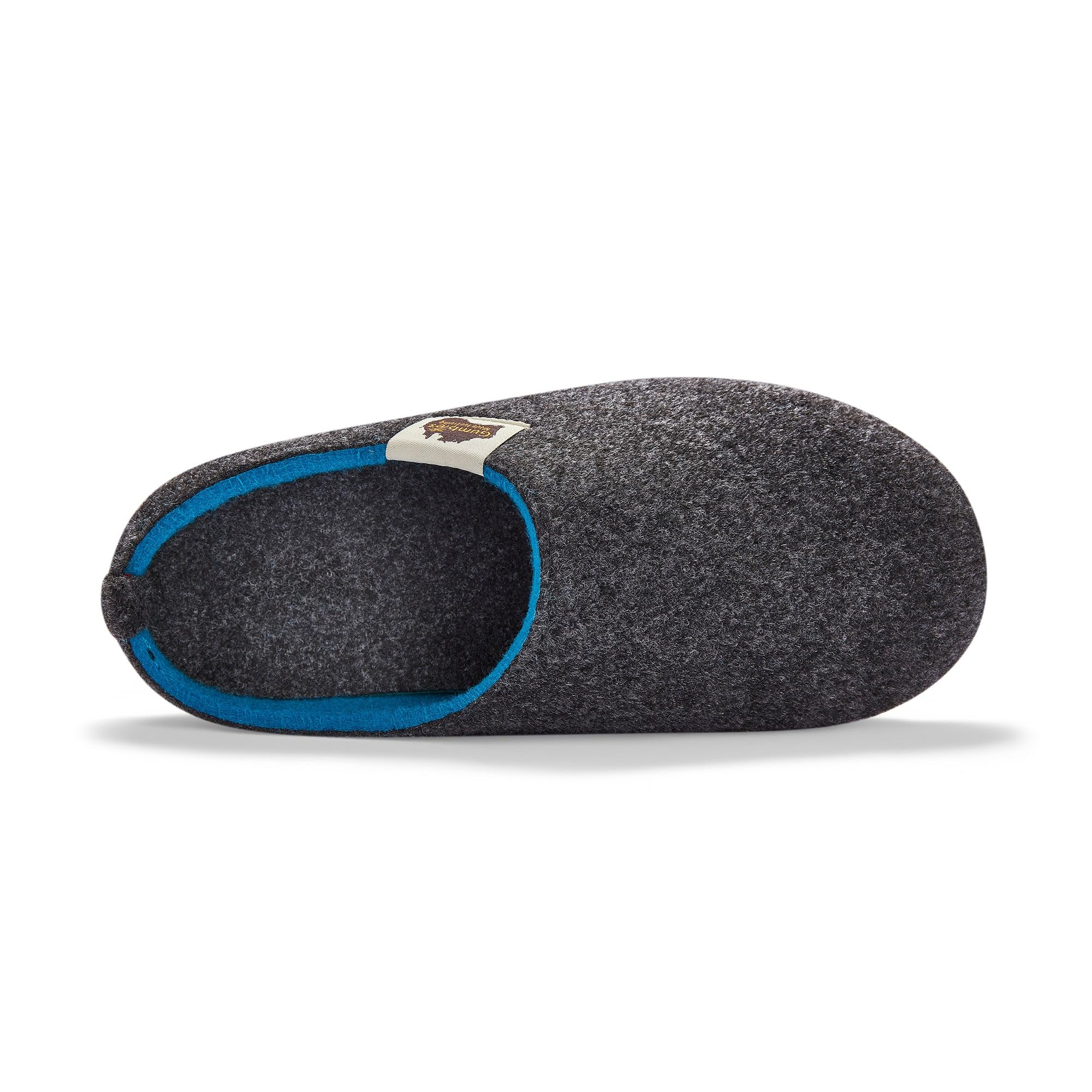 gumbies-hausschuhe-charcoal-turquoise-gr-42-filz-slipper-indoor-outdoor image 8