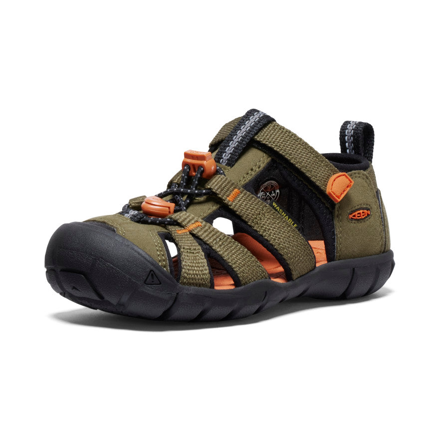 keen-seacamp-ii-cnx-sandale-f-r-kleine-kids-dark-olive-gold-flame image 3