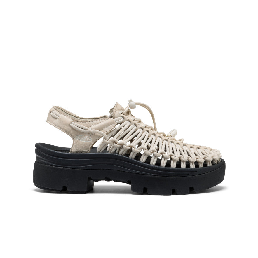 keen-uneek-plt-unisex-plateau-sneaker-birch-smooth-lea image 1