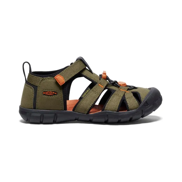 keen-seacamp-ii-cnx-sandale-f-r-gro-e-kids-dark-olive-gold-flame image 1