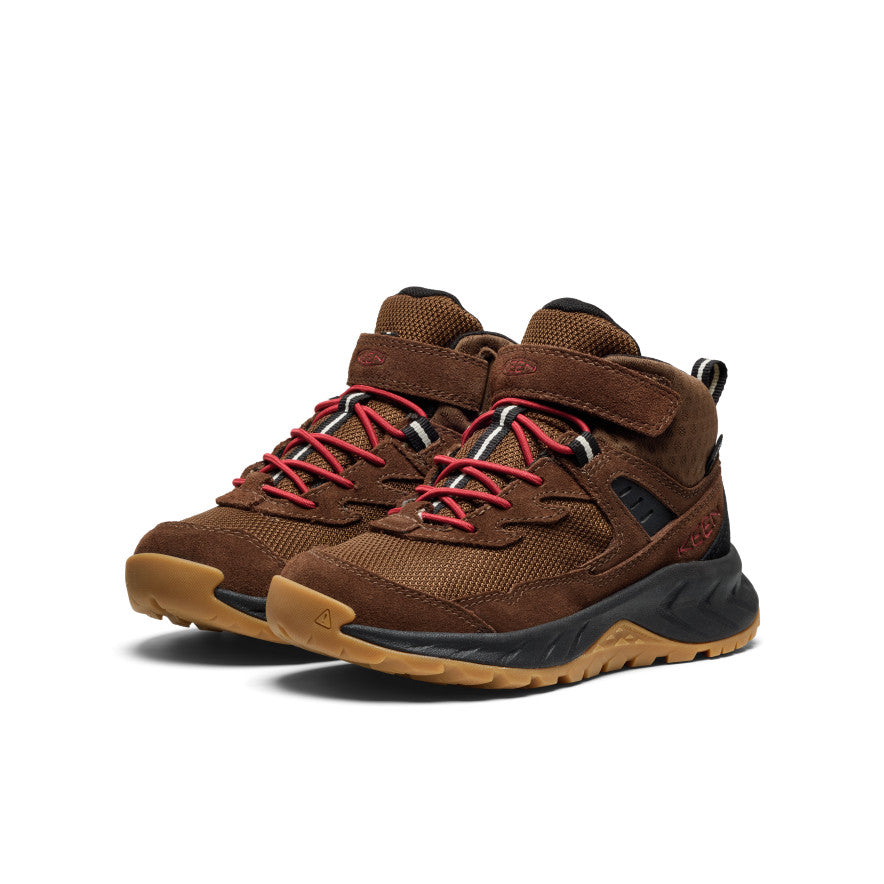 keen-hightrail-wasserdichte-wanderstiefel-f-r-kleine-kids-dark-earth-garnet image 2