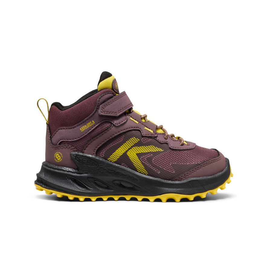 keen-zionic-wasserdichte-wanderstiefel-f-r-kleine-kids-huckleberry-mango-mint image 1
