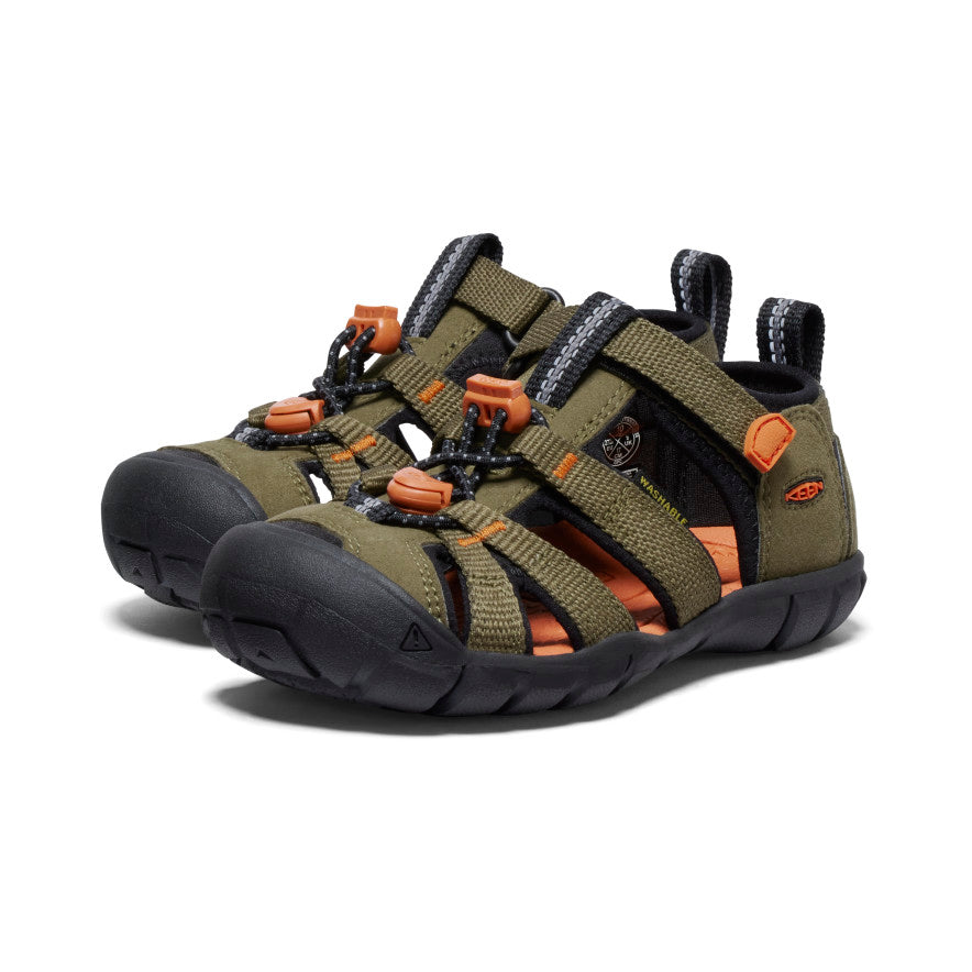 keen-seacamp-ii-cnx-sandale-f-r-kleine-kids-dark-olive-gold-flame image 2