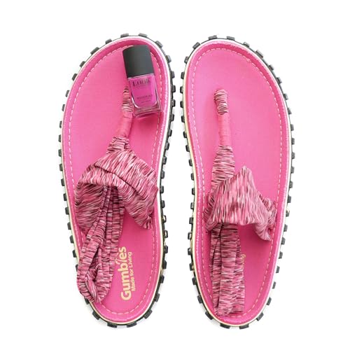 gumbies-slingback-zehentrenner-damen-pink-set-mit-nagellack-boudoir-red image 8