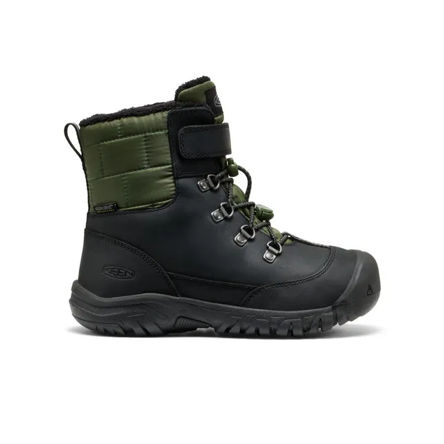 keen-kanibou-wasserdichte-winterstiefel-gro-e-kids-black-bronze-green image 1