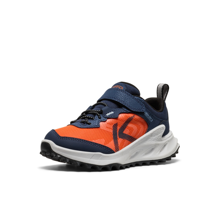 keen-zionic-wasserdichte-wanderschuhe-kleine-kids-naval-academy-scarlet-ibis image 3