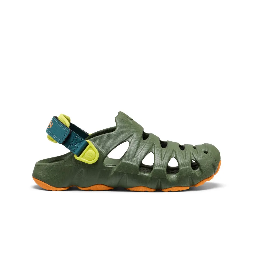 keen-hyperflt-clog-f-r-gro-e-kids-bronze-green-orange-peel image 1