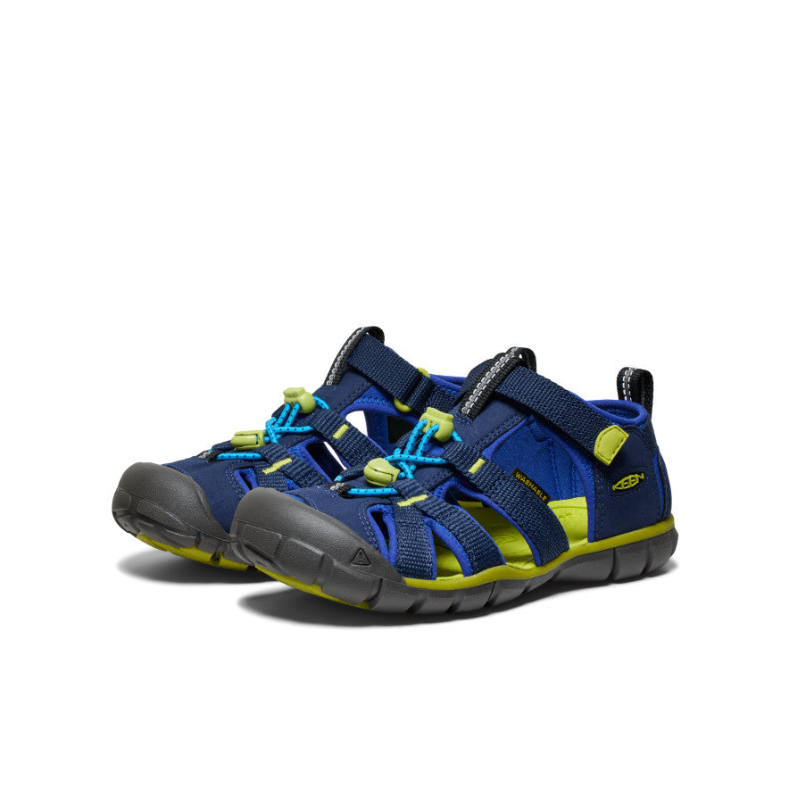keen-seacamp-ii-cnx-hybrid-sandale-f-r-gro-e-kids-naval-academy-chartreuse image 2