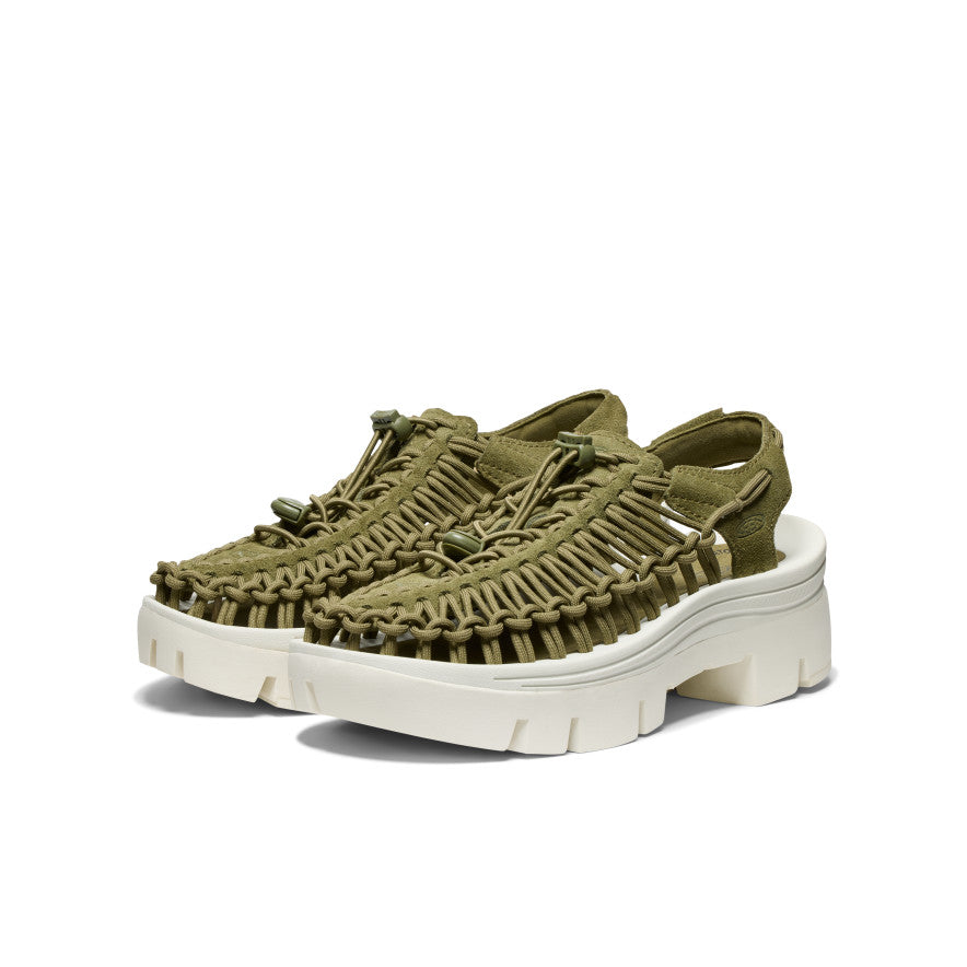 keen-uneek-plt-sneaker-unisex-martini-olive-star-white image 2