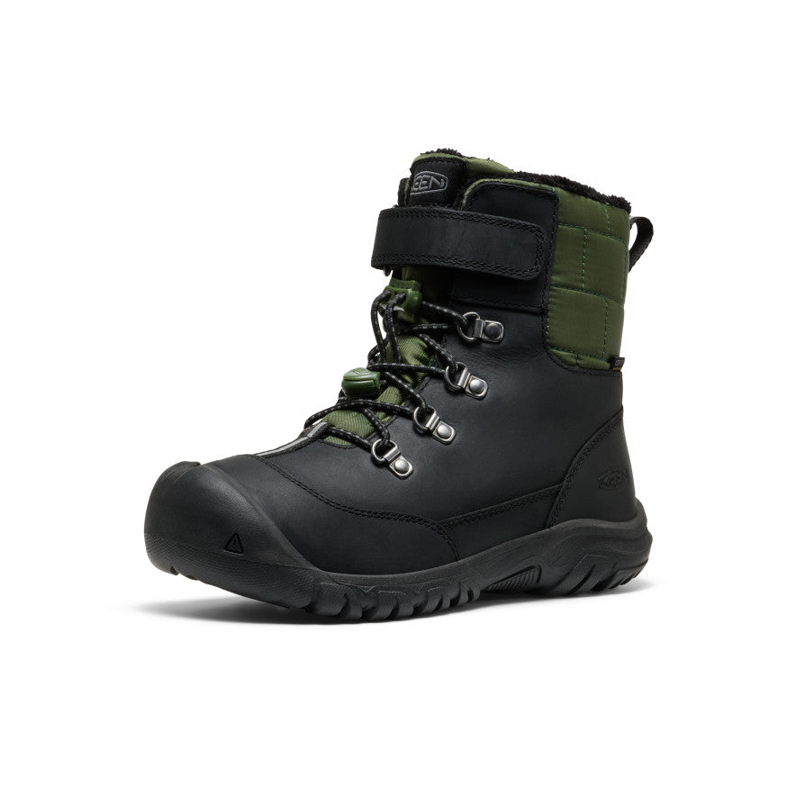 keen-kanibou-wasserdichte-winterstiefel-gro-e-kids-black-bronze-green image 3