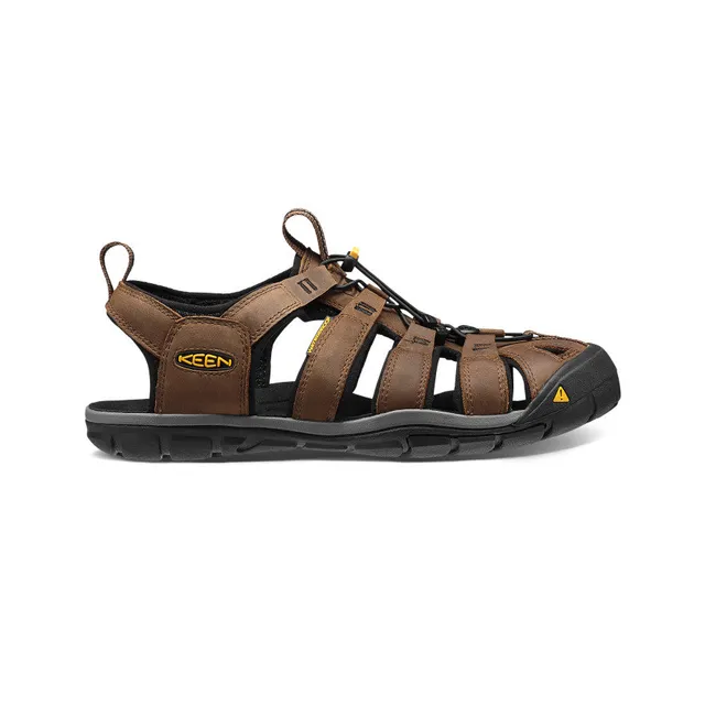 keen-clearwater-cnx-ledersandale-f-r-herren-dark-earth-black image 1