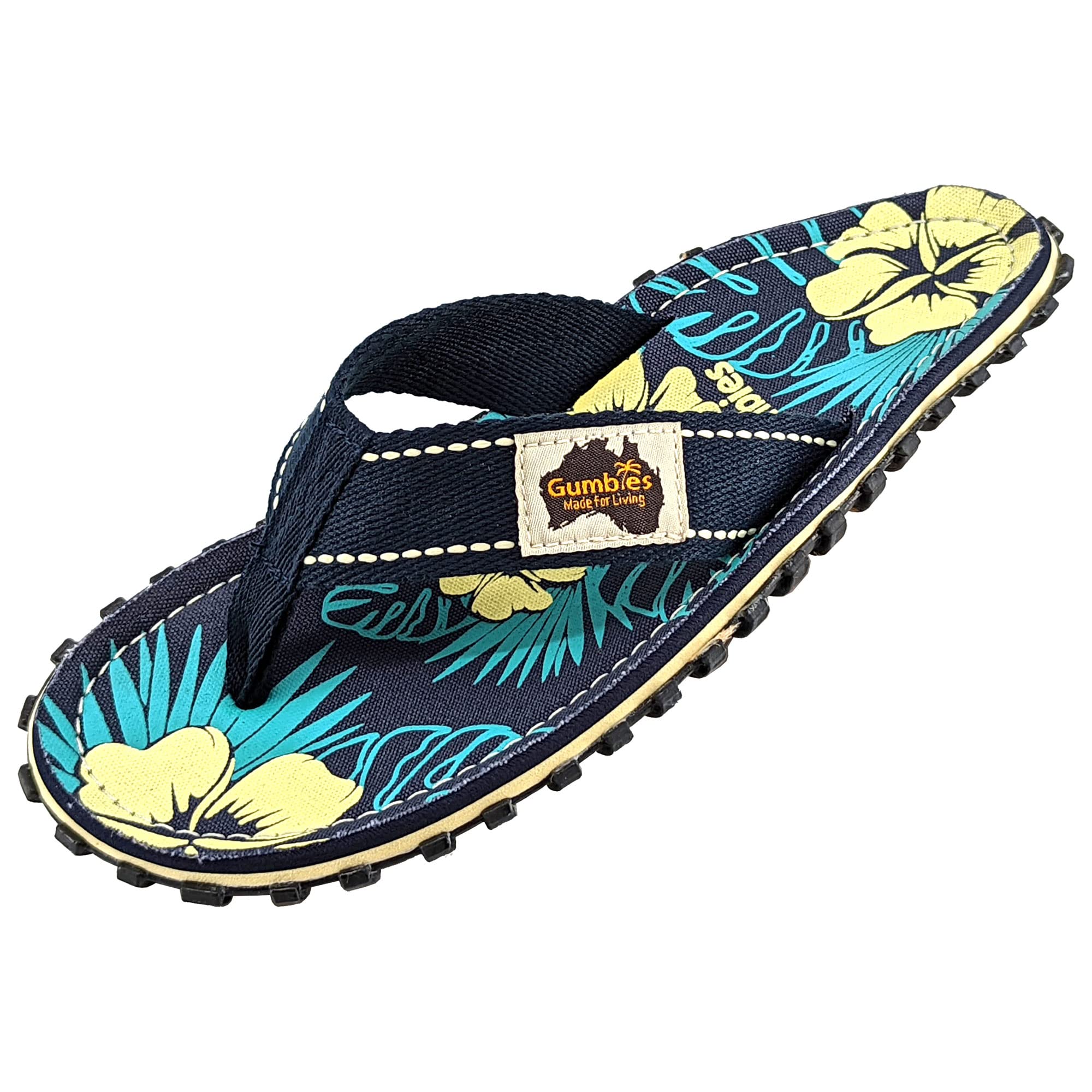 gumbies-originals-flip-flops-blue-hibiscus-gr-40 image 4