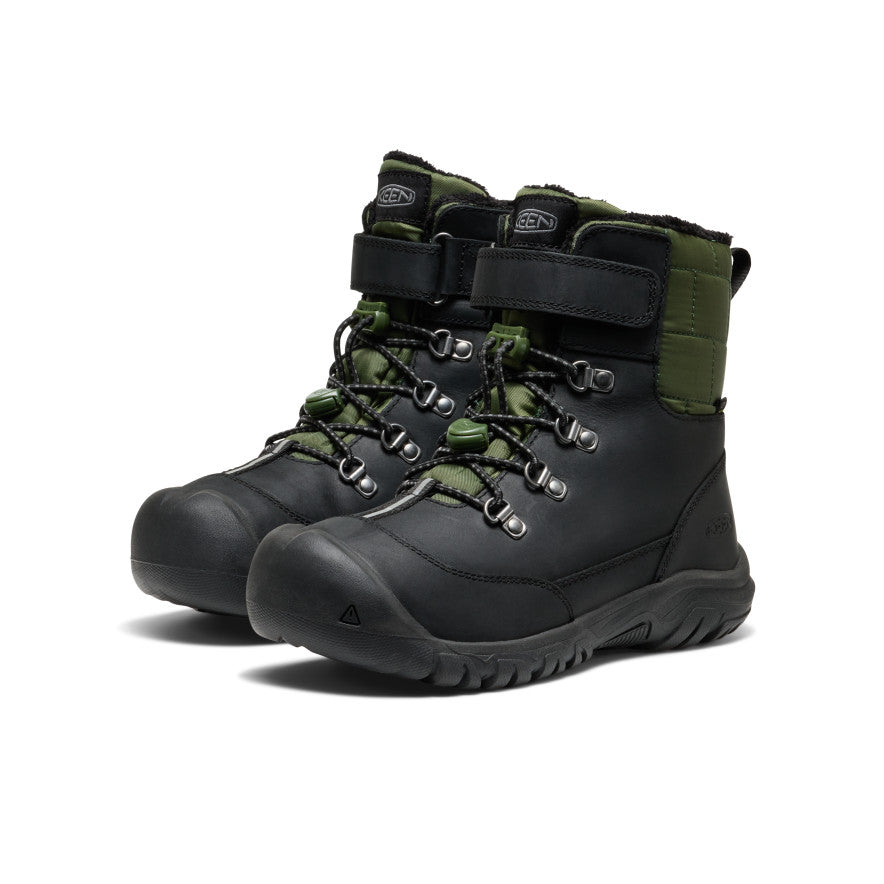 keen-kanibou-wasserdichte-winterstiefel-gro-e-kids-black-bronze-green image 2