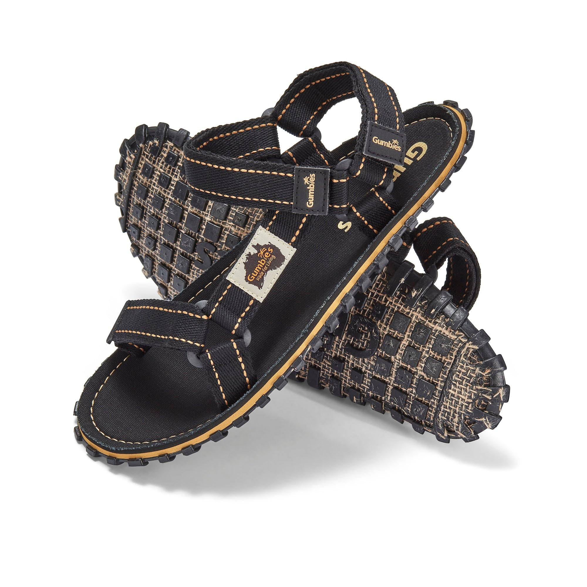 gumbies-tracker-trekkingsandale-mit-reifen-sohle-und-canvas-fu-bett image 2