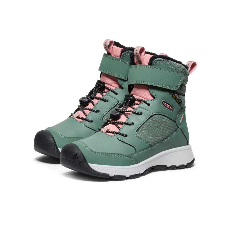 keen-skua-wasserdichte-winterstiefel-f-r-kleine-kids-dark-forest-rose-elegance image 2