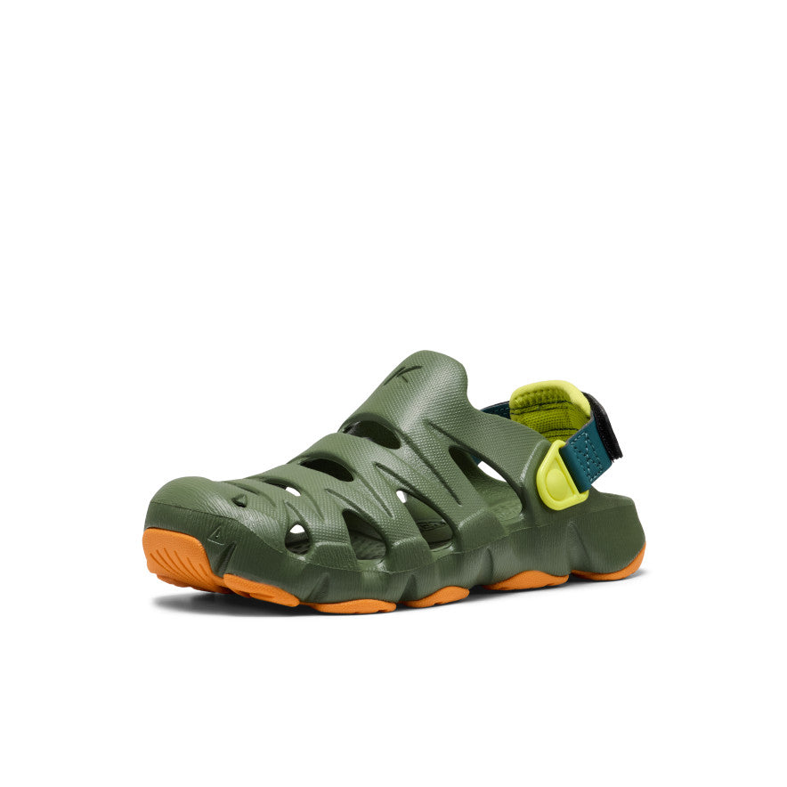 keen-hyperflt-clog-f-r-gro-e-kids-bronze-green-orange-peel image 3