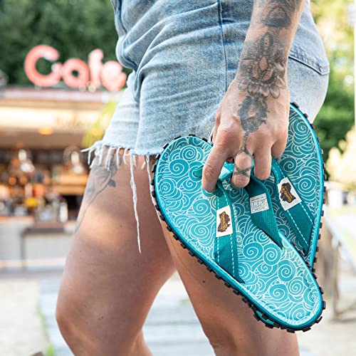 gumbies-zehentrenner-original-turquoise-swirls-gr-40 image 8