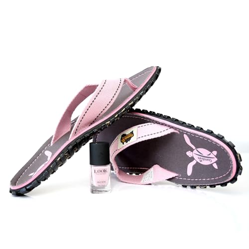 gumbies-zehentrenner-original-turtle-damen-mit-nagellack-pale-rose image 7