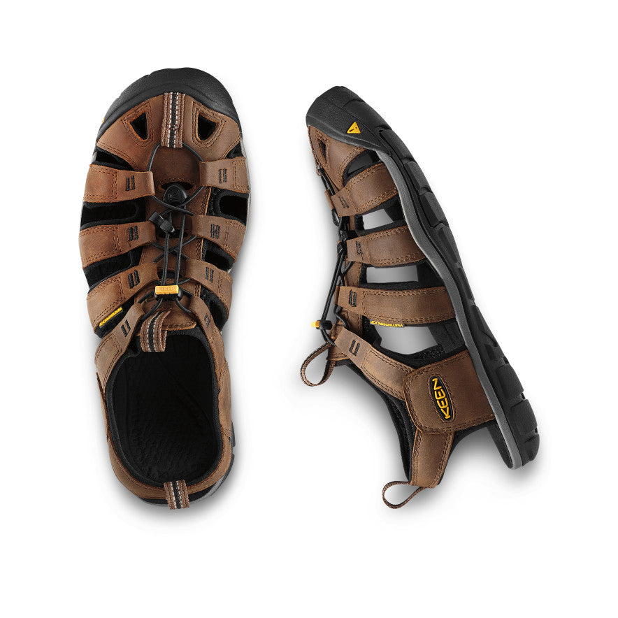 keen-clearwater-cnx-ledersandale-f-r-herren-dark-earth-black image 4