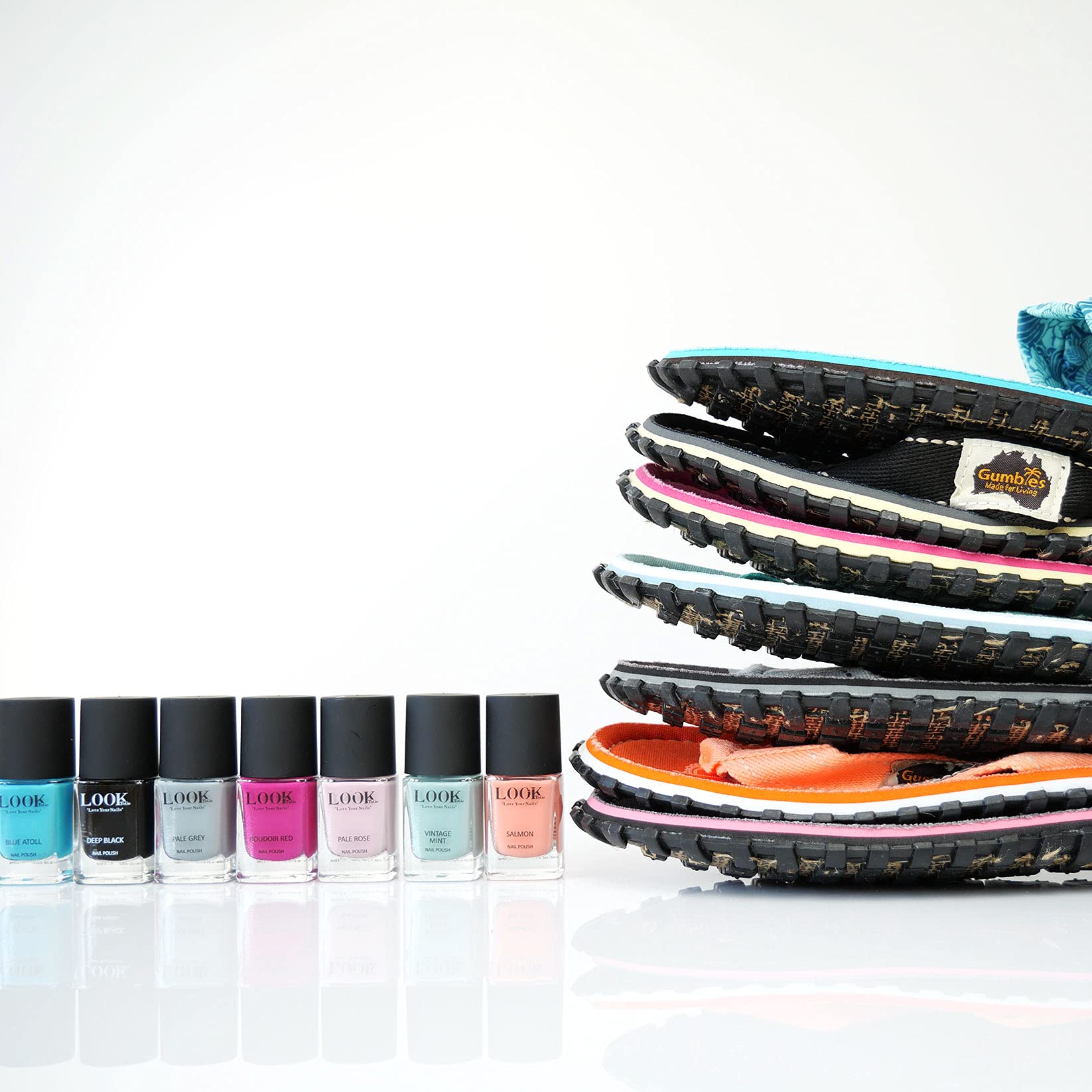 gumbies-original-zehentrenner-black-damen-set-mit-nagellack-deep-black image 5