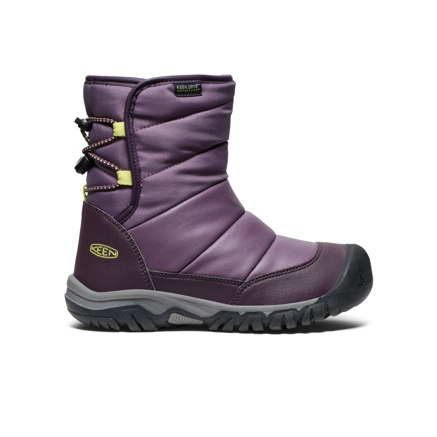 keen-puffrider-wasserdichte-winterstiefel-gro-e-kids-black-plum-daiquiri-green image 1