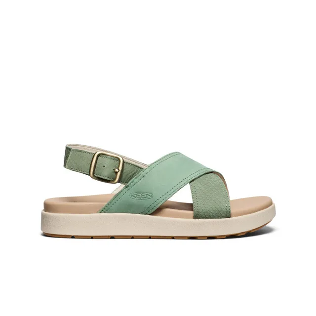 keen-elle-luxe-sandale-damen-mit-kreuzriemen-granite-green image 1