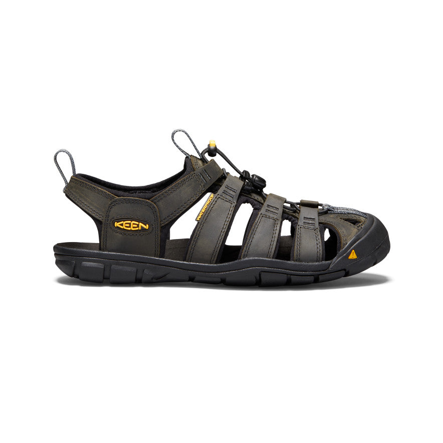 keen-clearwater-cnx-ledersandale-f-r-herren-magnet-black image 1