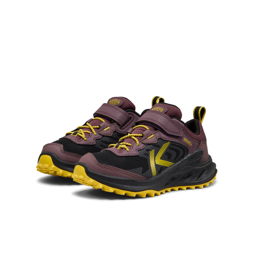 keen-zionic-wasserdichte-wanderschuhe-f-r-kleine-kids-huckleberry-black image 2