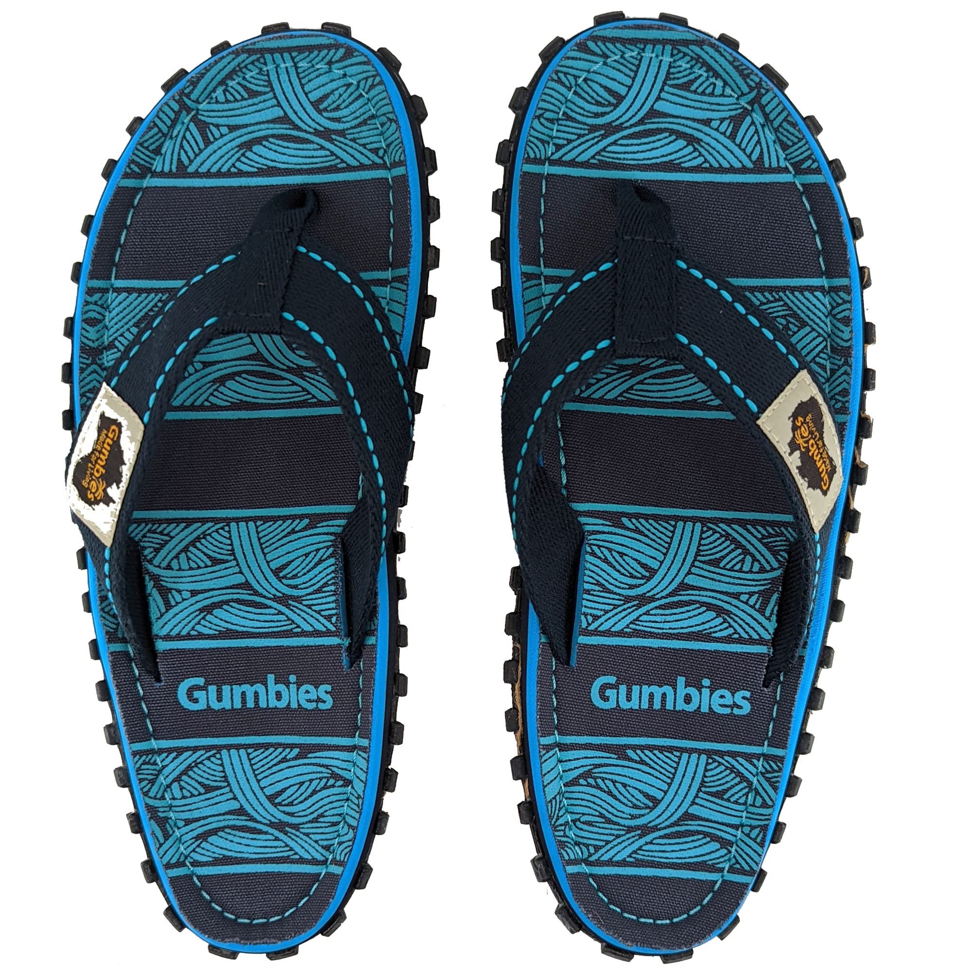 gumbies-originals-flip-flops-navy-waves-gr-44 image 1