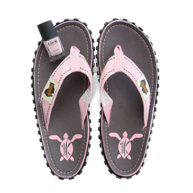 gumbies-zehentrenner-original-turtle-damen-mit-nagellack-pale-rose image 1