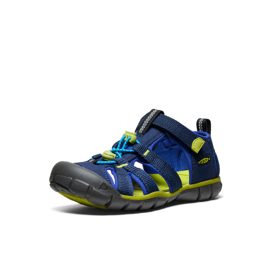 keen-seacamp-ii-cnx-hybrid-sandale-f-r-gro-e-kids-naval-academy-chartreuse image 3