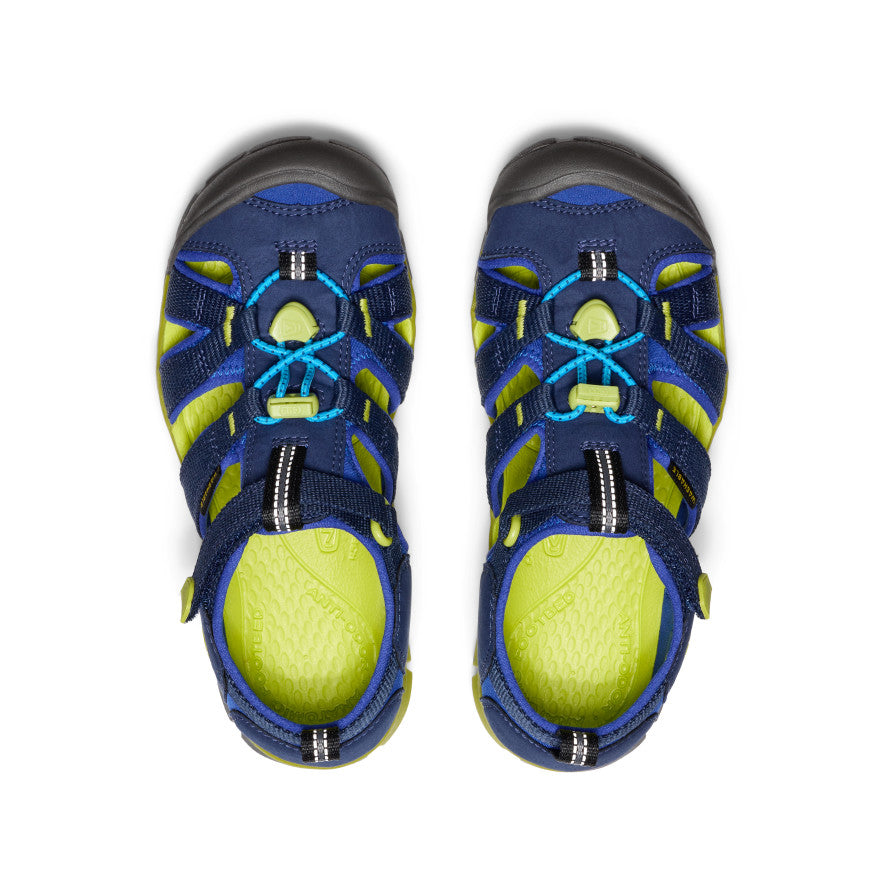 keen-seacamp-ii-cnx-hybrid-sandale-f-r-gro-e-kids-naval-academy-chartreuse image 4