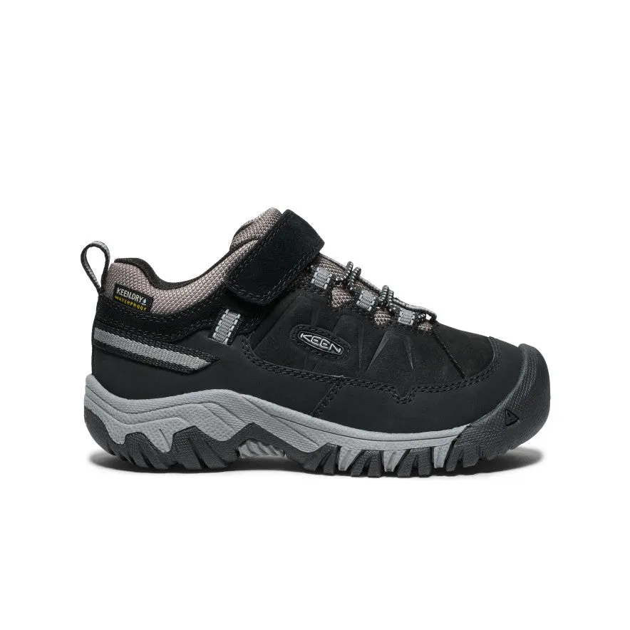keen-targhee-iv-wasserdichte-wanderschuhe-kleine-kids-black-steel-grey image 1