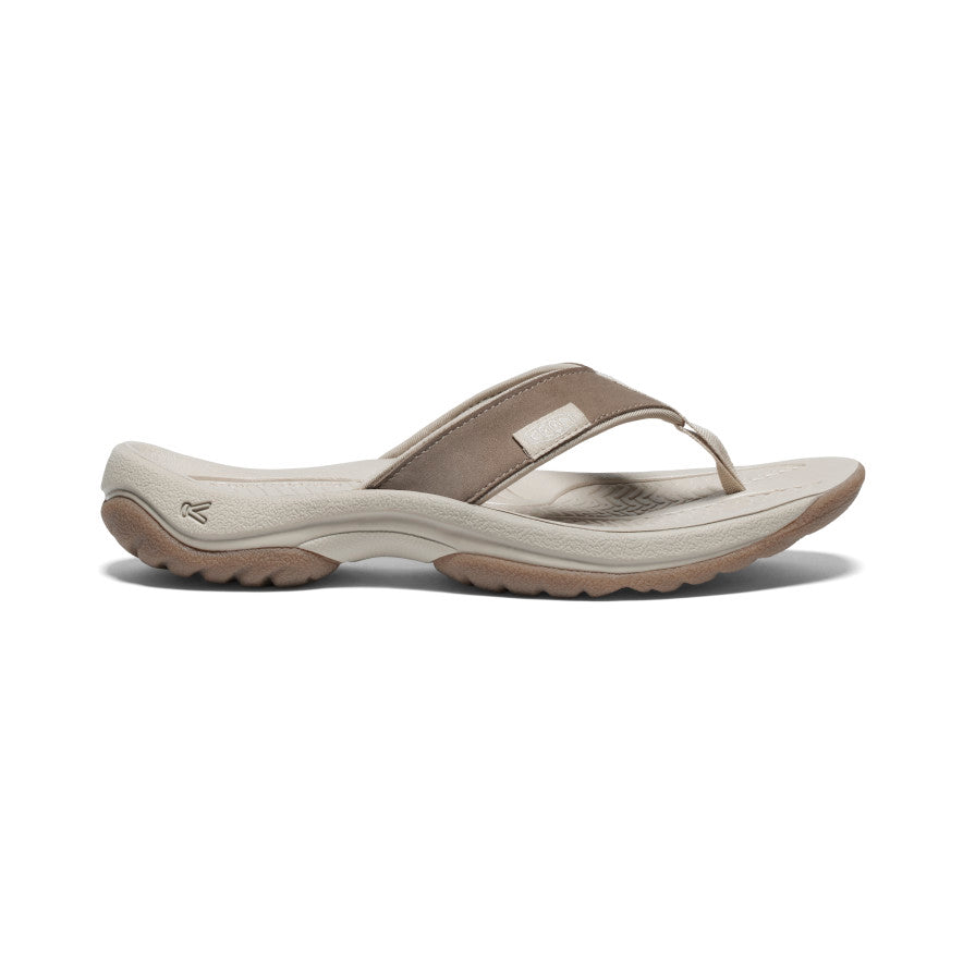 keen-kona-leder-flip-flop-f-r-damen-brindle-silver-birch image 1