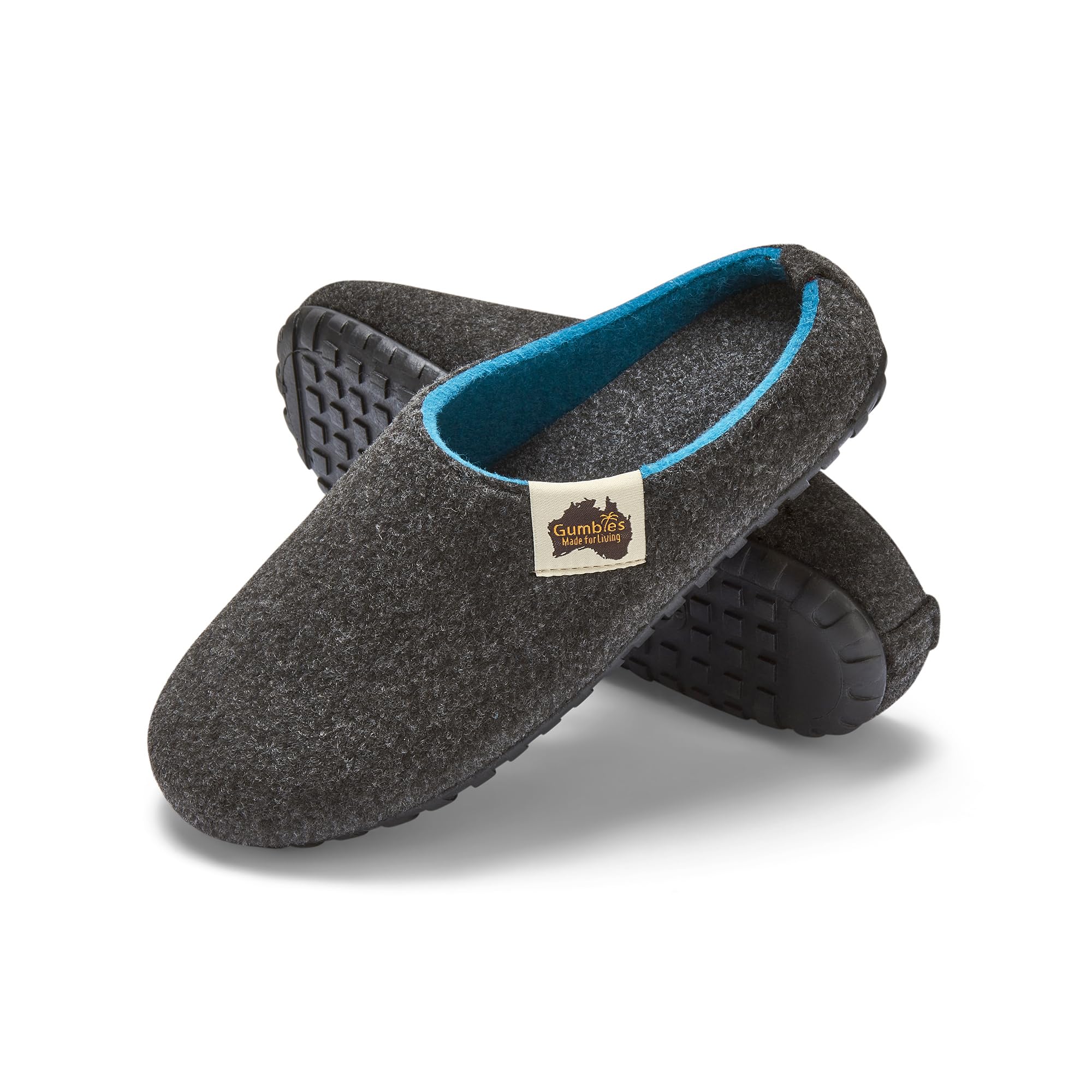 gumbies-outback-hausschuhe-charcoal-turquoise-gr-38 image 1